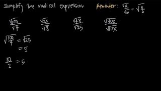 All about DIVIDING SQUARE ROOTS KristaKingMath [upl. by Niwroc]