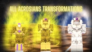 Dragon Ball Xeno Multiverse All Acrosians Transformations Read Description [upl. by Varuag]