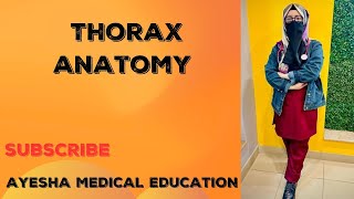 Thorax anatomy introduction to thoracic region Surface landmarks bony and soft tissue landmarks [upl. by Dnomyad]