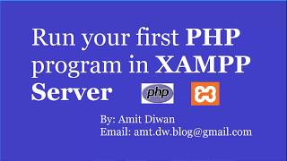 How to run first PHP program in XAMPP Server [upl. by Dilly]