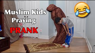 MUSLIM KIDS PRAYING PRANK [upl. by Natsud970]