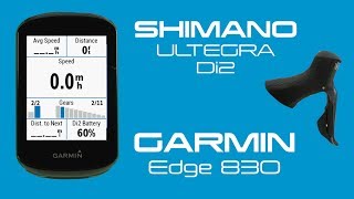 Garmin Edge 830 amp Shimano Di2 Pairing amp Setup [upl. by Seuqramed]