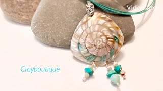 Polymer Clay Faux Polished Shell [upl. by Sirrep]