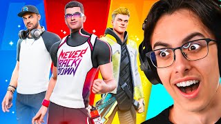 Reacting To EVERY Fortnite Streamer Icon Skin Reveal [upl. by Hillegass]