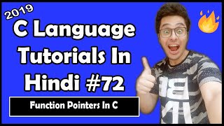 Function Pointers In C C Tutorial In Hindi 72 [upl. by Woodson]