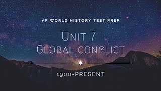 AP World History Modern Unit 7 Review [upl. by Publea]