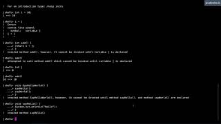 JShell Basics 08  Forward references [upl. by Alek230]
