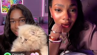 Jeorgia Peach’s new kitty ‘Chanel’ TikTok Live  32524 [upl. by Paske]