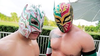 WWE Kalisto and Sin CaraLucha Dragons quotHelloquot HD [upl. by Margarete]