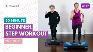 30 minute Easy Basic Step Aerobics for Beginners Seniors [upl. by Arvie]