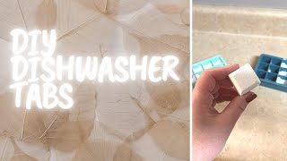 DIY Dishwasher Detergent Tablets  Only 3 Ingredients [upl. by Velma980]