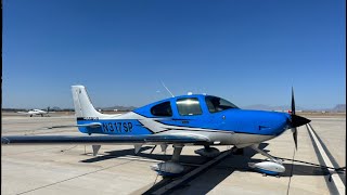 Cirrus SR22T flight vlog  SacramentoPhoenix [upl. by Aynnat714]