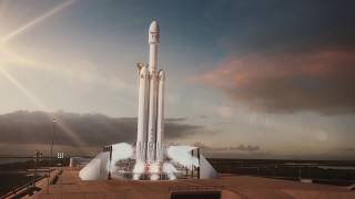 Falcon Heavy Animation [upl. by Knowle]