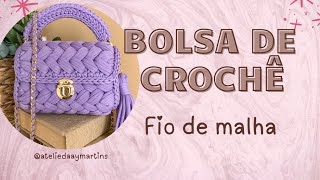 Como fazer BOLSA DE CROCHE fio de malha  Os segredos desse ponto Ponto Marshmellow ou Ponto Puff [upl. by Affrica145]