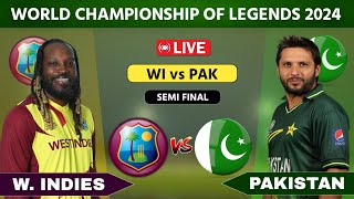 Pakistan Champions vs West Indies Champions Live Semi Final  World Legends Championship 2024 [upl. by Gotthelf473]