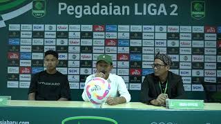 Post Match Press Conference Setelah Laga Melawan Persiraja Banda Aceh [upl. by Lehcyar]