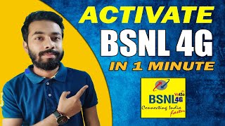 BSNL 4G Activation  Bsnl 4g activation process  bsnl 4g activation sms  bsnl 4g activation code [upl. by Auqcinahs]