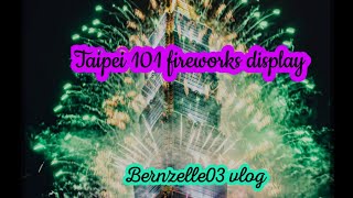 Taipei 101 fireworks display welcome 2024 [upl. by Llerot]