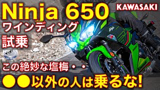 カワサキ Ninja650 ワインディング試乗レビュー！ [upl. by Notxam240]