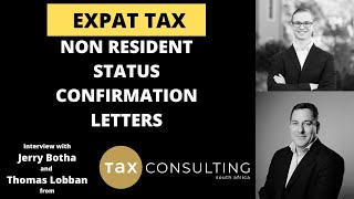 Expat tax SARS Non Resident Tax Status Confirmation letters [upl. by Witt]