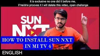 HOW TO INSTALL AND USE sun nxt in mi tv 4 EXCLUSIVE TECH INFO  44 [upl. by Bary]