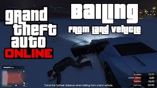 GTA V Online Freemode Bailing from land vehicle Challenge 4K 60fps Gameplay [upl. by Colwell]