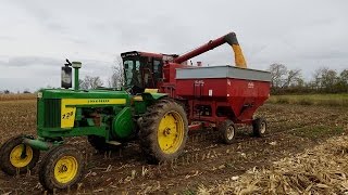 Hauling Shelled Corn With A John Deere 720 Diesel [upl. by Anon]