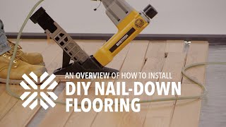 How to Install NailDown Hardwood Flooring  LL Flooring [upl. by Ainollopa]