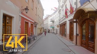 Vilnius Lithuania  Walking Tour with City Sounds 4K 60fps  Part 1 [upl. by Beverly685]