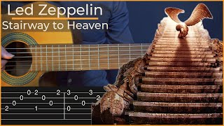 Stairway to Heaven  Led Zeppelin Simple Guitar Tab [upl. by Lau453]