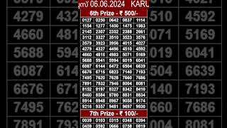 KARUNYAPLUS KN525 06062024KERALA LOTTERY LIVE RESULT [upl. by Yarised]