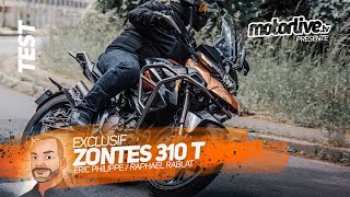 ZONTES 310 T  le trail sportif high tech A2  TEST MOTORLIVE [upl. by Laen627]