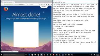 how to run multiple imacros by creating firefox profiles [upl. by Suirtemid]