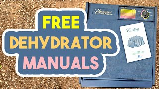 How to Download a FREE Dehydrator Manual for Your Dehydrator  Dehydrating Basics [upl. by Pete]