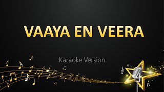 Vaaya En Veera  Leon James Karaoke Version [upl. by Argella]