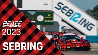 Ep 2 RESPECT THE BUMPS  Pfaff Motorsports Sebring 2023 [upl. by Aundrea854]