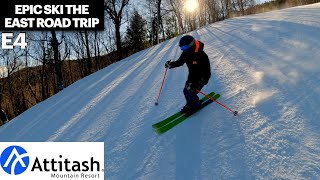 TOP TIER EAST COAST SKI RESORT Skiing Attitash Mountain NH [upl. by Ronoel]