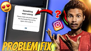 samthing went wrong problem Instagram fix  Instagram problem fix kaise kare [upl. by Ydieh381]