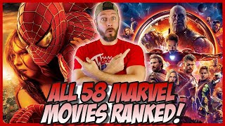 All 58 Marvel Movies Ranked Worst to Best Supercut Edition [upl. by Heathcote]