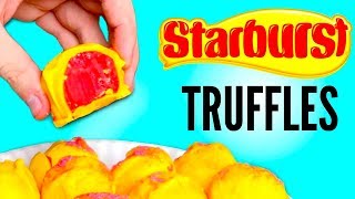 STARBURST CHOCOLATE CANDY TRUFFLES DIY  How To [upl. by Jarred328]