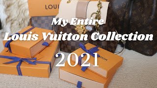 MY ENTIRE LOUIS VUITTON COLLECTION 2021  Bags SLGs and More  Meet Penelope [upl. by Melany]