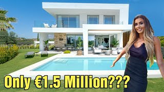 Brand New Modern Luxury Villa in Marbella Spain  Villa Tour  What does €15m get you in Marbella [upl. by Anneg970]