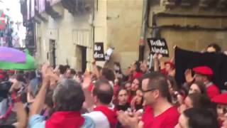 La compañía Jaizkibel celebra el Alarde de Hondarribia Gipuzkoa [upl. by Bortman]