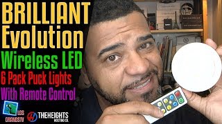 Brilliant Evolution Wireless LED Pucks w Remote💡  LGTV Review [upl. by Rena]