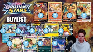 Pokemon TCG Brilliant Stars BUYLIST  Best Cards Set Review [upl. by Eluk30]