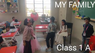 My Family  Class 1 poem  Poem Presentation  class 1 A [upl. by Canotas]