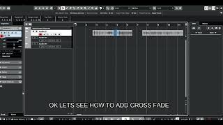 How to CROSSFADE in Cubase Quick and short Video guide [upl. by Alyam]