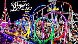 MunichOlympia Looping  Mounted HD OnRide POV  🇬🇧 Hyde Park Winter Wonderland 2022 [upl. by Gilbertine]