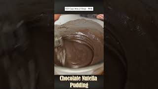 Chocolate Nutella Pudding  Eggless Dessert Recipe [upl. by Aliehs]