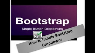 How to handle Bootstrap DropDown in Selenium  Session  19 [upl. by Animahs]